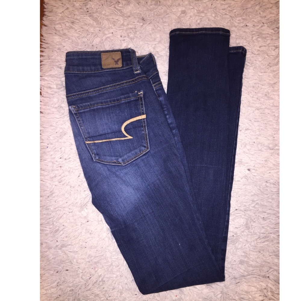Darkwash American Eagle Skinny Jeans